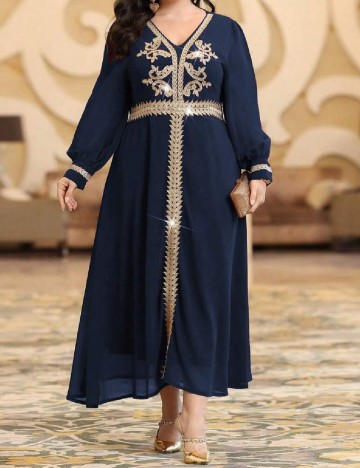 Rochie lunga SHEIN CURVE, albastru