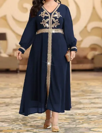 Rochie lunga SHEIN CURVE, albastru
