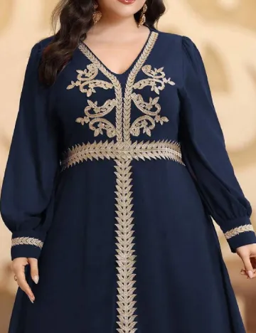 Rochie lunga SHEIN CURVE, albastru