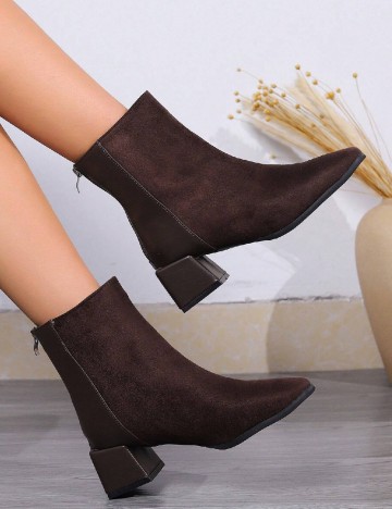 Botine SHEIN, maro