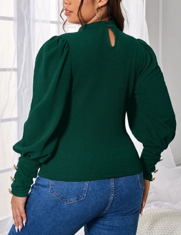 Bluza SHEIN CURVE, verde