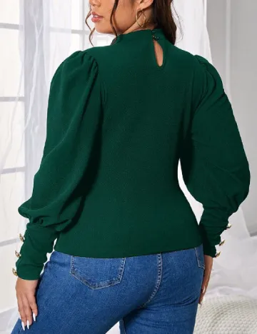 Bluza SHEIN CURVE, verde Verde