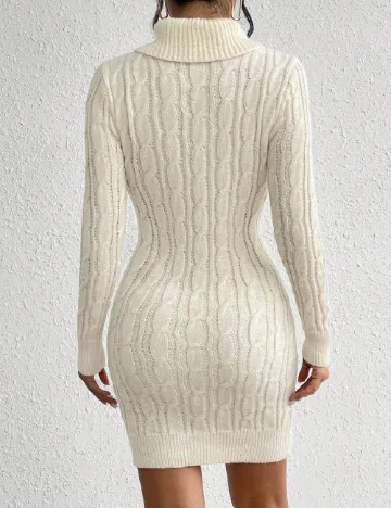 Rochie scurta SHEIN, crem Crem