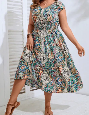 Rochie medie SHEIN CURVE, mix culori Mix culori