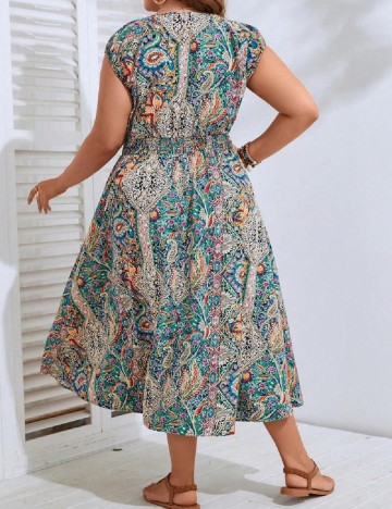 Rochie medie SHEIN CURVE, mix culori