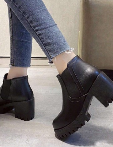 Botine SHEIN, negru