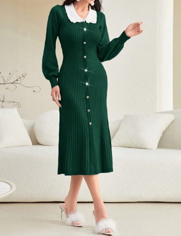 Rochie medie SHEIN, verde