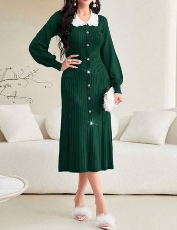 Rochie medie SHEIN, verde