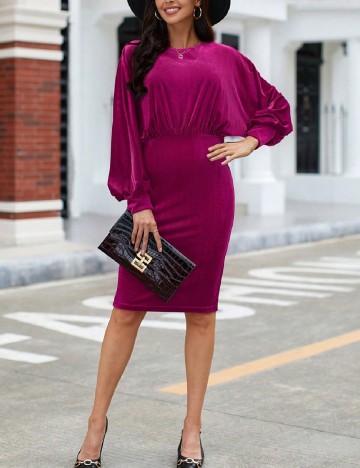 Rochie scurta SHEIN, magenta