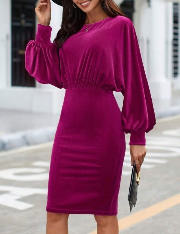 Rochie scurta SHEIN, magenta