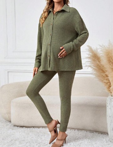 Compleu SHEIN Maternity, verde