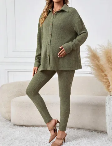 Compleu SHEIN Maternity, verde Verde