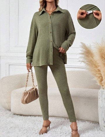 Compleu SHEIN Maternity, verde