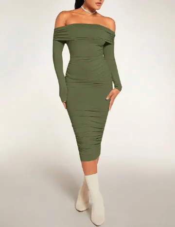 Rochie medie SHEIN, verde Verde