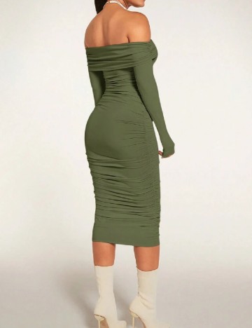 Rochie medie SHEIN, verde