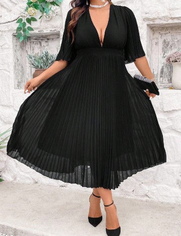 Rochie medie SHEIN CURVE, negru