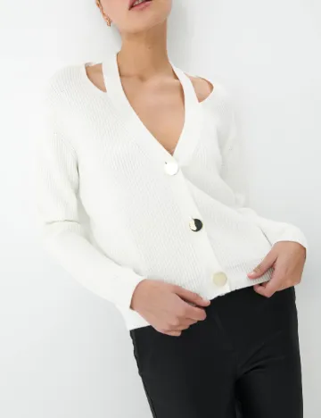 Cardigan Mohito, alb Alb