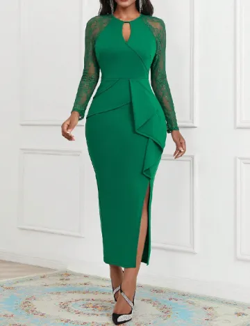 Rochie medie SHEIN, verde Verde