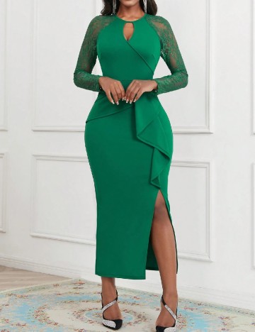 Rochie medie SHEIN, verde