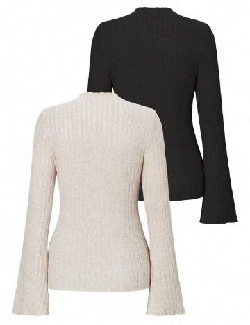 Set bluze SHEIN, negru/crem