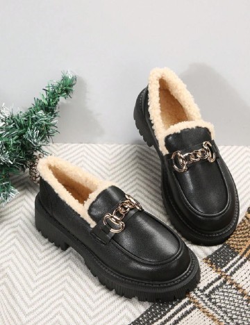 Mocasini SHEIN, negru