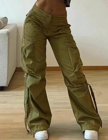 Pantaloni SHEIN, verde