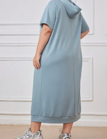 Rochie lunga SHEIN CURVE, albastru Albastru