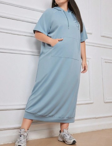 Rochie lunga SHEIN CURVE, albastru