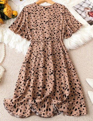 Rochie medie SHEIN CURVE, maro
