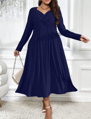 Rochie medie SHEIN CURVE, albastru