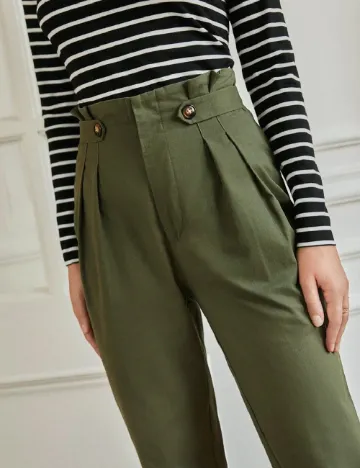 Pantaloni SHEIN, verde Verde