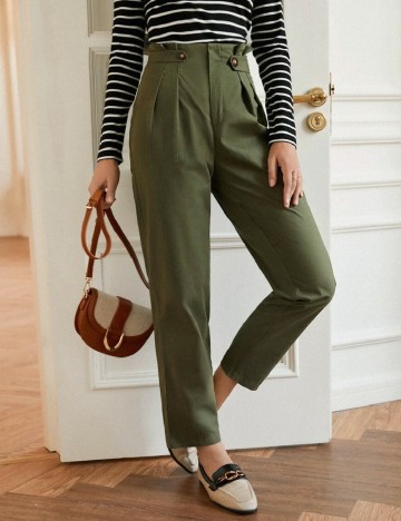 Pantaloni SHEIN, verde