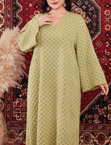 Rochie lunga SHEIN CURVE, verde