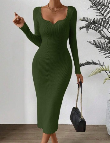 Rochie medie SHEIN, verde