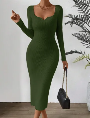 Rochie medie SHEIN, verde Verde