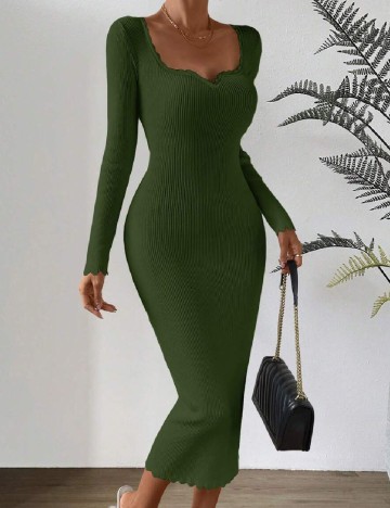 Rochie medie SHEIN, verde