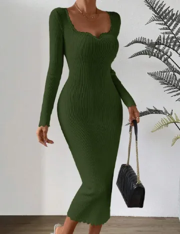 Rochie medie SHEIN, verde Verde