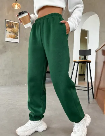 Pantaloni SHEIN, verde Verde