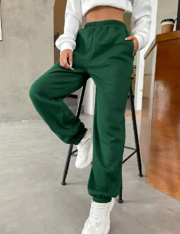 Pantaloni SHEIN, verde Verde