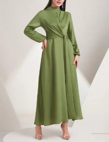 Rochie lunga SHEIN, verde Verde