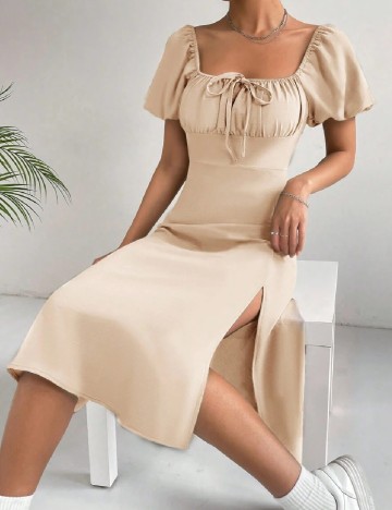 Rochie medie SHEIN, crem