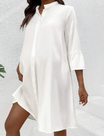 Rochie scurta SHEIN Maternity, alb Alb