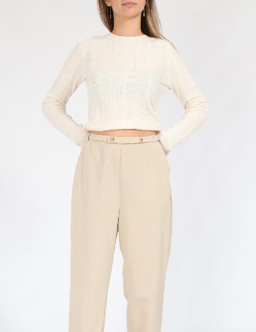 Pantaloni SHEIN, crem