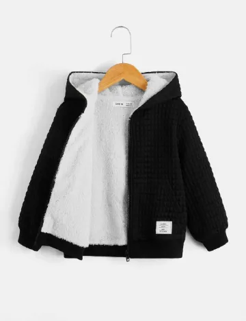 Jacheta Shein Kids, negru Negru