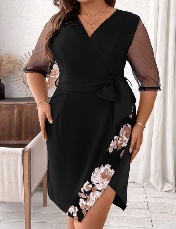 Rochie scurta SHEIN CURVE, negru