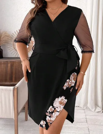 Rochie scurta SHEIN CURVE, negru Negru