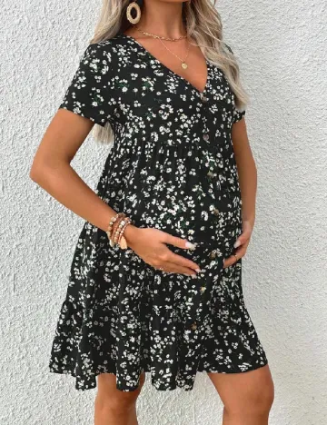 Rochie scurta SHEIN Maternity, negru Negru