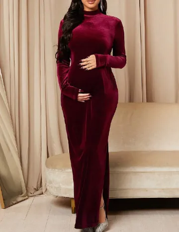 Rochie lunga SHEIN Maternity, rosu Rosu