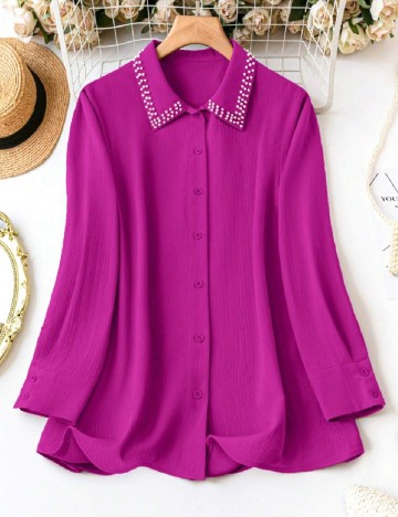 Camasa SHEIN CURVE, magenta