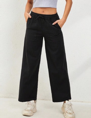 Pantaloni SHEIN, negru